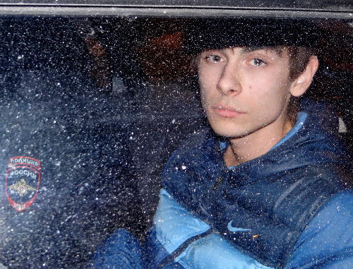 Activist of the "EcoWatch" Igor Kharchenko in police car, Krasnodar, February 4, 2014. Photo provided by "Ecological Watch for Northern Caucasus", http://ewnc.org/node/13505/ Activist of the "EcoWatch" Igor Kharchenko in police car, Krasnodar, February 4, 2014. Photo provided by "Ecological Watch for Northern Caucasus", http://ewnc.org/node/13505/