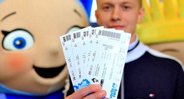 Tickets for the Olympic competitions. Photo http://www.krasnodar-region.com/ Tickets for the Olympic competitions. Photo http://www.krasnodar-region.com/