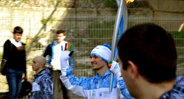 Final stage of the Paralympic torch relay. Sochi, March 6, 2014. Photo by Svetlana Kravchenko for the ‘Caucasian Knot’. Final stage of the Paralympic torch relay. Sochi, March 6, 2014. Photo by Svetlana Kravchenko for the ‘Caucasian Knot’.