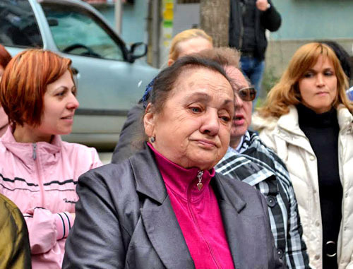 Lydia Lepsveridze at the meeting of communist party members with district residents. Sochi, March 2014. Photo by Svetlana Kravchenko for the ‘Caucasian Knot’. Lydia Lepsveridze at the meeting of communist party members with district residents. Sochi, March 2014. Photo by Svetlana Kravchenko for the ‘Caucasian Knot’.