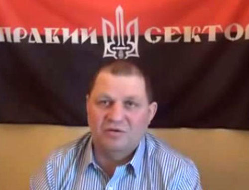 Alexander Muzychko. Screenshot of a video at www.youtube.com Alexander Muzychko. Screenshot of a video at www.youtube.com