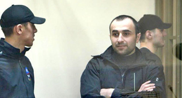 The defendants Magomed Daurbekov, Khizar Daurbekov and Yusup Dzangiev (to the right) during the announcement of the verdict by the North-Caucasian District Military Court. Rostov-on-Don, April 8, 2014. Photo by Oleg Pchelov for the "Caucasian Knot" The defendants Magomed Daurbekov, Khizar Daurbekov and Yusup Dzangiev (to the right) during the announcement of the verdict by the North-Caucasian District Military Court. Rostov-on-Don, April 8, 2014. Photo by Oleg Pchelov for the "Caucasian Knot"