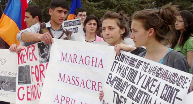 Mourning procession in memory of the victims of the tragic events of 1992 in the village of Maraga. Nagorno-Karabakh, Stepanakert, March 9, 2012. Photo by Alvard Grigoryan for the "Caucasian Knot" Mourning procession in memory of the victims of the tragic events of 1992 in the village of Maraga. Nagorno-Karabakh, Stepanakert, March 9, 2012. Photo by Alvard Grigoryan for the "Caucasian Knot"