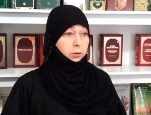 Zarema Bagavutdinova. Screenshot of a video at youtube.com Zarema Bagavutdinova. Screenshot of a video at youtube.com