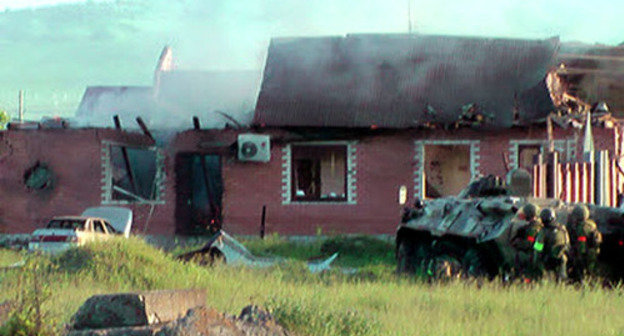 Special operation in Sagopshi village, Malgobek District of Ingushetia, May 24, 2014. Photo: http://nac.gov.ru Special operation in Sagopshi village, Malgobek District of Ingushetia, May 24, 2014. Photo: http://nac.gov.ru