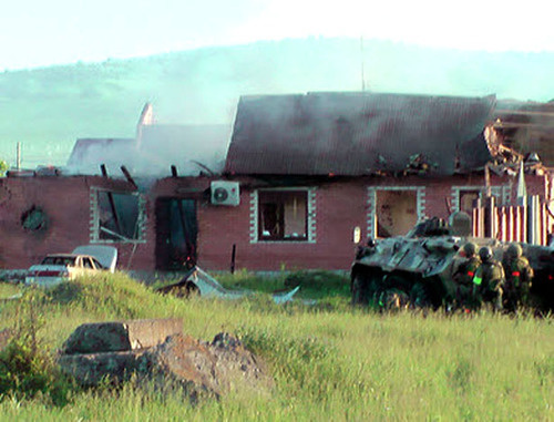 Special operation in Sagopshi village, Malgobek District of Ingushetia, May 24, 2014. Photo: http://nac.gov.ru Special operation in Sagopshi village, Malgobek District of Ingushetia, May 24, 2014. Photo: http://nac.gov.ru