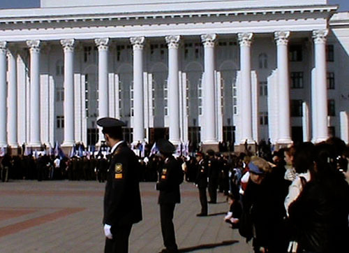 Nalchik, the public rally in memory of the law enforcement officials killed by terrorists on the 13th of October 2005. Photo by the "Caucasian Knot" Nalchik, the public rally in memory of the law enforcement officials killed by terrorists on the 13th of October 2005. Photo by the "Caucasian Knot"