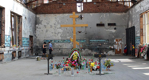 Memorial for the victims of terror act. Photo by Emma Marzoeva for the ‘Caucasian Knot’. Memorial for the victims of terror act. Photo by Emma Marzoeva for the ‘Caucasian Knot’.