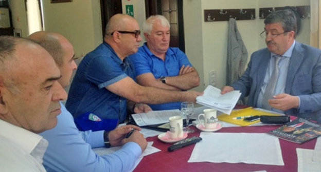 Participants of the Sixth Congress of the "United Caucasus Forum". Yessentuki, September 8, 2014. Photo courtesy of Kheda Saratova Participants of the Sixth Congress of the "United Caucasus Forum". Yessentuki, September 8, 2014. Photo courtesy of Kheda Saratova