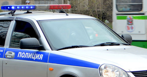 A police car. Photo by Oleg Pchelov for the "Caucasian Knot" A police car. Photo by Oleg Pchelov for the "Caucasian Knot"