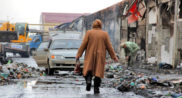 Market "Berkat" after the militants' attack. Grozny, December 5, 2014. Photo by Magomed Magomedov for the "Caucasian Knot" Market "Berkat" after the militants' attack. Grozny, December 5, 2014. Photo by Magomed Magomedov for the "Caucasian Knot"
