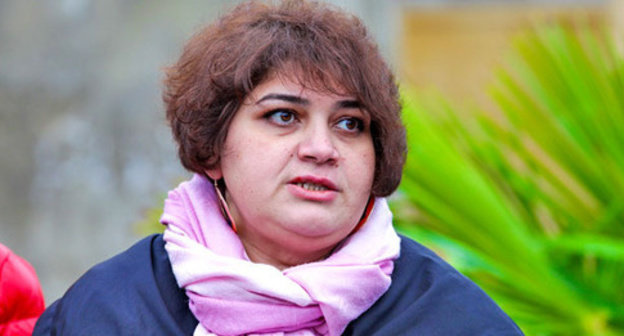 Khadija Ismayilova. Photo by Aziz Karimov for the ‘Caucasian Knot’. Khadija Ismayilova. Photo by Aziz Karimov for the ‘Caucasian Knot’.