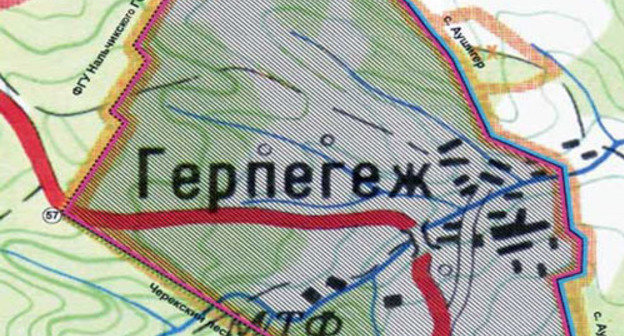 Map of Gerpegezh (source: www.balkaria.info) Map of Gerpegezh (source: www.balkaria.info)