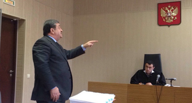 Advocate of Imam Kurman-Ali Baichorov at the court session. Photo by Akhmed Aldebirov for the "Caucasian Knot" Advocate of Imam Kurman-Ali Baichorov at the court session. Photo by Akhmed Aldebirov for the "Caucasian Knot"