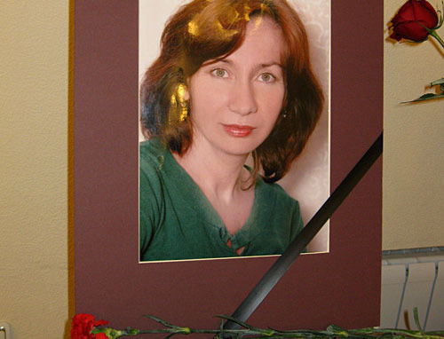 Meeting in memory of Natalya Estemirova. Moscow, Human right center "Memorial" hall, July 23, 2009. Photo by the "Caucasian Knot" Meeting in memory of Natalya Estemirova. Moscow, Human right center "Memorial" hall, July 23, 2009. Photo by the "Caucasian Knot"