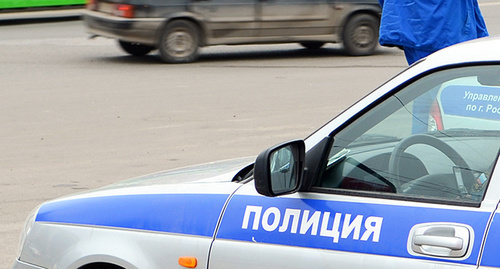 Police car in Rostov-on-Don. Photo by Oleg Pchelov for the ‘Caucasian Knot’. 