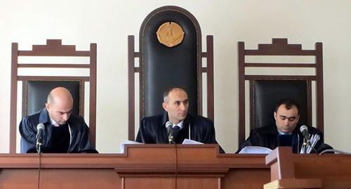 The Court of Appeal session started at 10 am under the chairmanship of the judge Norayr Grigoryan. Nagorno-Karabakh, Stepanakert, February 26, 2015. Photo by Alvard Grigoryan for the "Caucasian Knot"