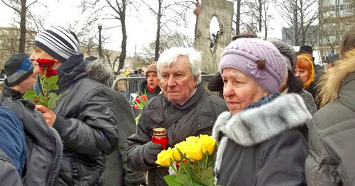 Boris Nemtsov’s memorial service, Moscow, March 1, 2015. Photo by the ‘Caucasian Knot’ correspondent. 