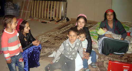 Romani refugees from Ukraine in the Rostov Region. Photo courtesy of the ADC "Memorial"