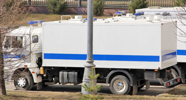 A police car. Photo by Magomed Tuaev for the "Caucasian Knot"