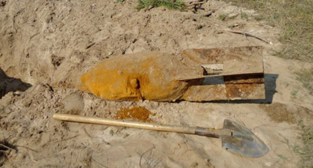 A model FAB-100 bomb. Photo http://visti.ks.ua/novosti/foto/12793-v-cyurupinske-obnaruzhena-fugasnaya-aviacionnaya-bomba-vesom-100-kg.html