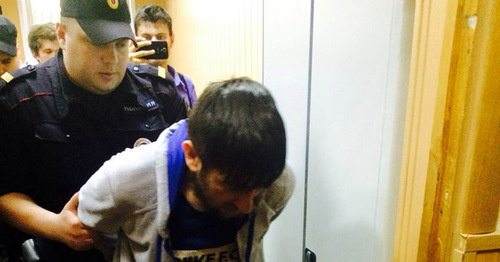 Deni Mirzoev at the Tverskoy District Court of Moscow, May 29, 2015. Photo by Yulia Buslavskaya for the ‘Caucasian Knot’. 