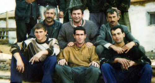 Ramzan Belyalov (second row, to the right). Photo by the correspondent of the local newspaper