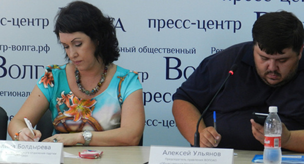 The participants of the "round table". Photo by Tatyana Filimonova for the "Caucasian Knot"