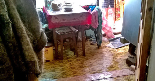 In the house of Polyanchikov family furniture, domestic appliances, floors and carpets are spoiled. Sochi, June 26, 2015. Photo by Anna Gritsevich for the "Caucasian Knot"