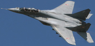 An aircraft MiG-29. Photo oert van Breda at nl.wikipedia https://ru.wikipedia.org