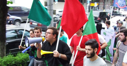A march against the ongoing Georgia's ecological policy was held in Tbilisi. July 16, 2015. Photo by Edita Badasyan for the "Caucasian Knot"
