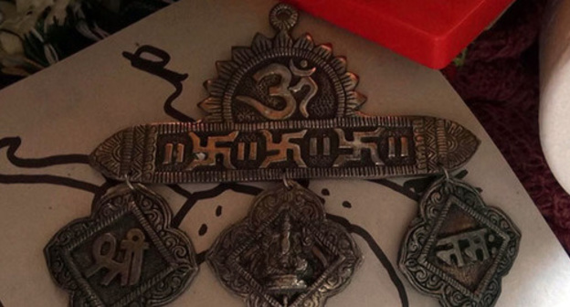Attribute confiscated during search. Photo: http://26.mvd.ru Attribute confiscated during search. Photo: http://26.mvd.ru