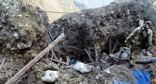 At the place of shootout. Photo: http://nac.gov.ru/nakmessage/2015/08/18/v-dagestane-neitralizovan-glavar-bandgruppy-kto-prodolzhaetsya.html