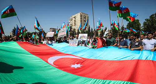 Rally in Baku ‘We’ll be saved!’, May 30, 2015. Photo by Aziz Karimov for the ‘Caucasian Knot’. 