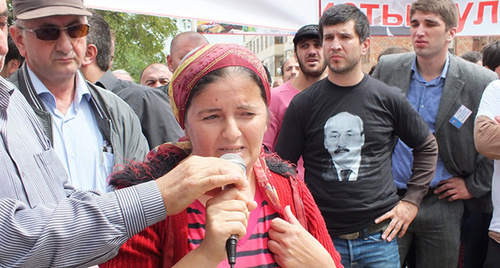 Patimat Gadzhieva complained about corruption in all levels of government. Photo by Patimat Makhmudova for the "Caucasian Knot"