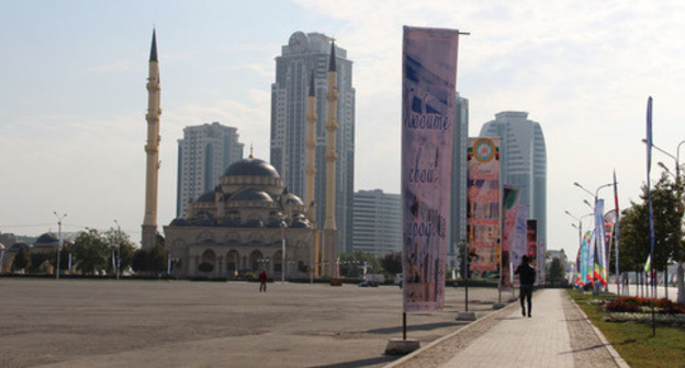 ‘Heart of Chechnya’ Mosque, Grozny. Photo by Magomed Magomedov for the ‘Caucasian Knot’. 