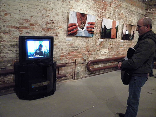 Opening of the "Rooted away" - a photographic exhibition of Yuri Ivaschenko's works. Video presentation of the photofraphs. Moscow, The Andrei Sakharov Museum and Public Center, March 1, 2010. Photo by the "Caucasian Knot" Opening of the "Rooted away" - a photographic exhibition of Yuri Ivaschenko's works. Video presentation of the photofraphs. Moscow, The Andrei Sakharov Museum and Public Center, March 1, 2010. Photo by the "Caucasian Knot"