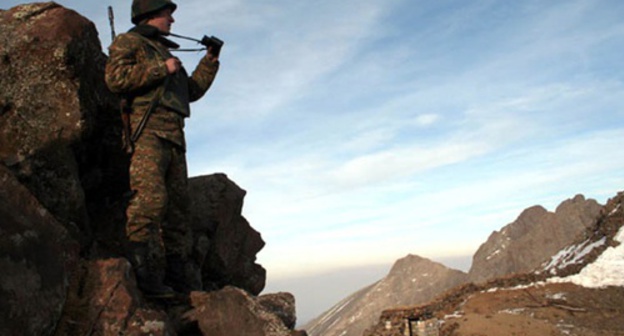On the contact line in the Karabakh conflict zone. Photo: Defence Ministry of Armenia, Mil.am