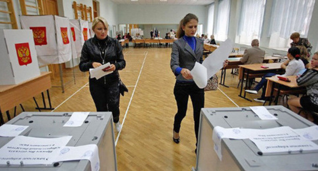 At one of the precincts in Rostov Region. Photo: Vladimir Anosov, Yuga.ru