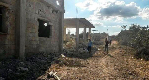 Village of Deir Foale after shelling by the Syrian Air Forces. Photo provided by Akhdan Beck. Village of Deir Foale after shelling by the Syrian Air Forces. Photo provided by Akhdan Beck.