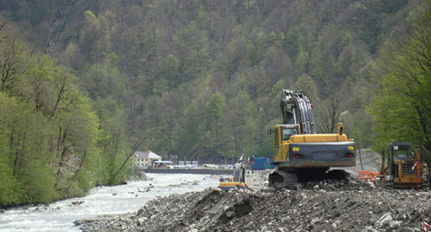Olympic construction on the Mzymta River. Photo by the "Caucasian Knot" Olympic construction on the Mzymta River. Photo by the "Caucasian Knot"