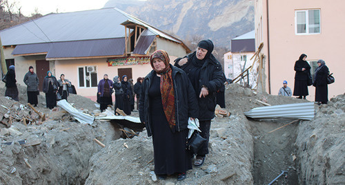 Residents of the village of Gimry, December 2014. Photo: http://gimry.ucoz.com/