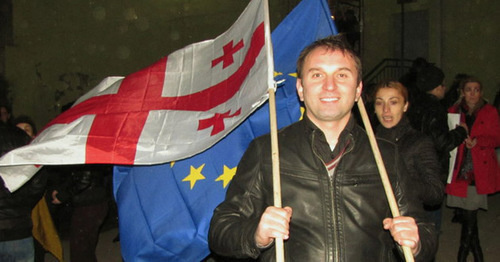 An activist of the NGO "Free Zone". Photo by Marina Bukiya for the "Caucasian Knot" An activist of the NGO "Free Zone". Photo by Marina Bukiya for the "Caucasian Knot"