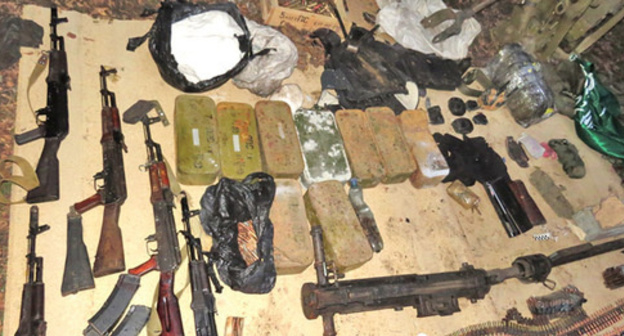 A hiding with weapons. Photo: http://nac.gov.ru A hiding with weapons. Photo: http://nac.gov.ru