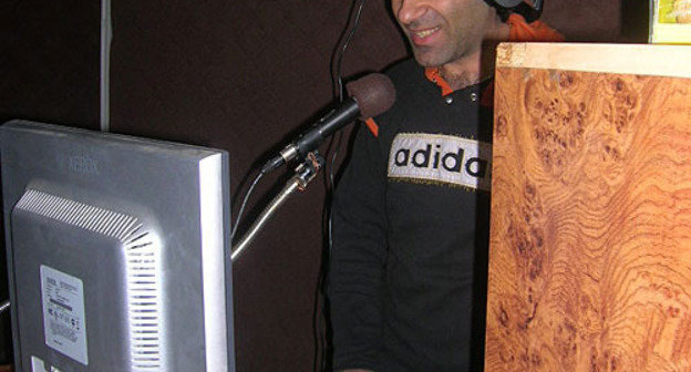 Nagorno-Karabakh, Stepanakert. DJ of PACE Radio Station. March 18, 2010. Photo by the "Caucasian Knot" Nagorno-Karabakh, Stepanakert. DJ of PACE Radio Station. March 18, 2010. Photo by the "Caucasian Knot"