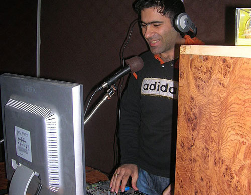 Nagorno-Karabakh, Stepanakert. DJ of PACE Radio Station. March 18, 2010. Photo by the "Caucasian Knot" Nagorno-Karabakh, Stepanakert. DJ of PACE Radio Station. March 18, 2010. Photo by the "Caucasian Knot"