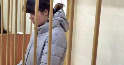 Varvara Karaulova. Photo: press service of the Lefortovo District Court of Moscow