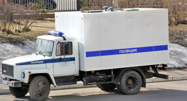 Police car. Photo by Magomed Tuayev for the ‘Caucasian Knot’. Police car. Photo by Magomed Tuayev for the ‘Caucasian Knot’.