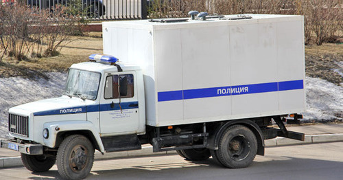 Police car. Photo by Magomed Tuayev for the ‘Caucasian Knot’. 