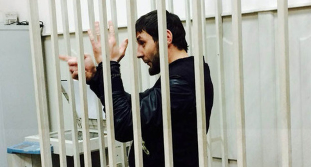 Zaur Dadaev in the courtroom of the Basmanny District Court of Moscow. March 8, 2015. Photo by Yuliya Buslavskaya for the "Caucasian Knot" Zaur Dadaev in the courtroom of the Basmanny District Court of Moscow. March 8, 2015. Photo by Yuliya Buslavskaya for the "Caucasian Knot"